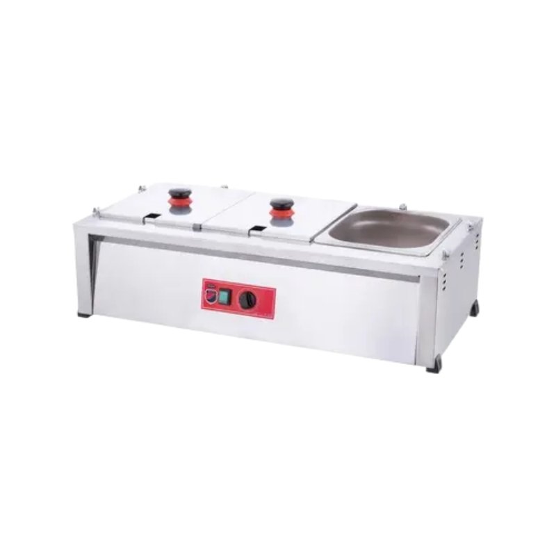 Işıkgaz Silverinox BM03 3 Hazneli Set Üstü Elektrikli 1/2 GN Benmari